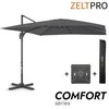 Zeltpro Lauko skėtis su Solid padu ir užvalkalu Comfort Antracito