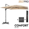 Zeltpro Lauko skėtis su Solid padu ir užvalkalu Comfort Taupe