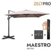 Zeltpro Lauko skėtis su Solid padu (užvalkalas dovanų) Maestro Taupe