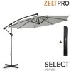 Zeltpro Lauko skėtis su užvalkalu Select Light Pilkas