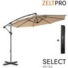 Zeltpro Lauko skėtis su užvalkalu Select Taupe