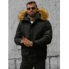 Bomber stiliaus žieminė juoda vyriška striukė Lemor