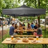 Automatinė sodo palapinė 3x3 m pilkos spalvos MultiGarden