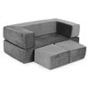 Ecotoys Didelė modulinė pilka sofa