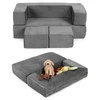 Ecotoys Didelė modulinė pilka sofa