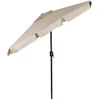 Didelis rusvas stačiakampis sodo skėtis 200 x 130 cm Multigarden