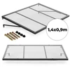 Įėjimo durų stogelis 140x90 cm su UV apsauga MultiGarden