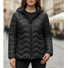 Juoda dygsniuota striukė Amel