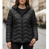 Juoda dygsniuota striukė Amel