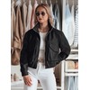 Juoda moteriška oversize bomber striukė Milina