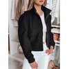 Juoda moteriška oversize bomber striukė Milina