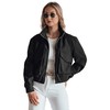 Juoda moteriška oversize bomber striukė Milina