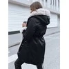 Juoda moteriška striukė su šviesiu kailiu Arctic