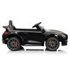 Juodas Mercedes GTR akumuliatorinis automobilis