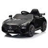 Juodas Mercedes GTR akumuliatorinis automobilis
