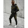 Juodas spalvos vyriškas sportinis komplektas Ronex