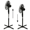 Longwell Industrial Juodas pastatomas ventiliatorius 45W, 3 režimai