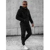 Juodas vyriškas sportinis komplektas Slit