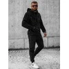 Juodas vyriškas sportinis komplektas Slit