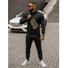 Juodas vyriškas sportinis kostiumas Armin