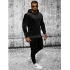 Juodas vyriškas veliūrinis komplektas Rolos