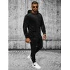 Juodas vyriškas veliūrinis komplektas Style