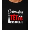 Juodi marškinėliai Geriausias tėtis pasaulyje (baltas)