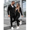 Juodų veliūrinių komplektų rinkinys Rojo