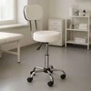 Pasukama kosmetinė–medicininė kėdė su atlošu, reguliuojamo aukščio, balta, ModernHome