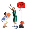 Multistore Basketball Vaikiškas krepšinio lankas, reguliuojamo aukščio, su kamuoliukų pompa
