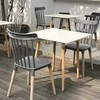 Modernhome Modern wooden square kitchen table 80x80 cm