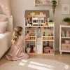 Medinis lėlių namelis 3 aukštų ECOTOYS