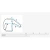 Megzta moteriška juoda suknelė Snor
