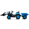Mėlynas elektrinis traktorius BW-X002A su kaušu