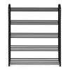 ModernHome metalinė batų lentyna su 5 lentynomis, juoda