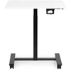 Mobilus baltas reguliuojamo aukščio stalas 70x48 cm ModernHome