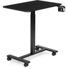 Mobilus juodas reguliuojamo aukščio stalas 70x48 cm ModernHome