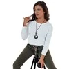 Moteriška balta palaidinė su pakabuku Minimoda