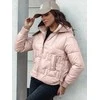 Moteriška šviesiai rožinė žieminė striukė Warm