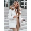 Moteriška žieminė balta striukė Luckry