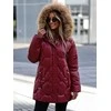 Moteriška žieminė bordo spalvos striukė Verni