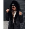 Moteriška žieminė juoda striukė Niki