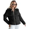 Moteriška žieminė juoda striukė Trendy