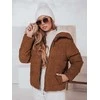 Moteriška žieminė ruda striukė Trendy