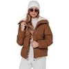Moteriška žieminė ruda striukė Trendy