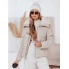 Moteriška žieminė rusva striukė Trendy