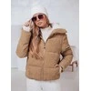 Moteriška žieminė šviesiai ruda striukė Trendy