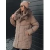 Moteriška žieminė tamsiai rusva striukė Niki