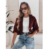 Moteriškas bordo megztinis Lorel