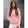 Moteriškas džemperis su gobtuvu šviesiai rožinės spalvos Look